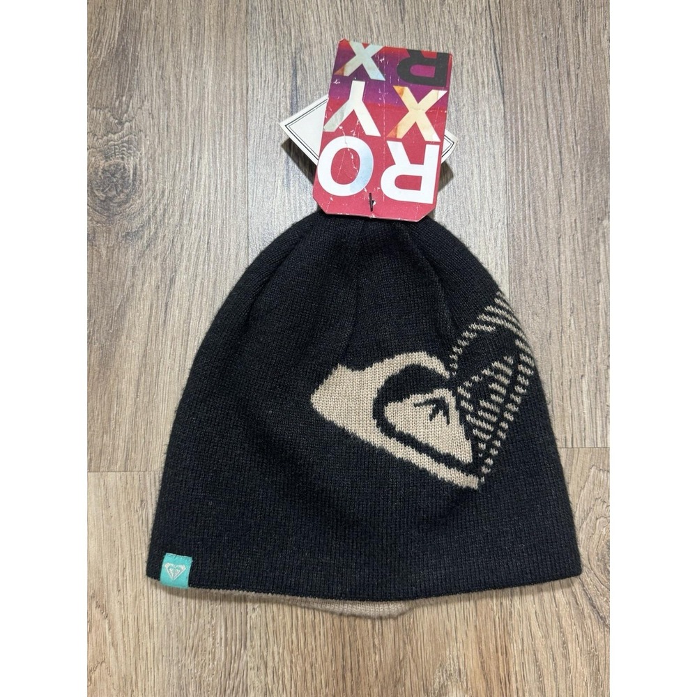 Y2K‎ Roxy Reversible Knitted Beanie Hat